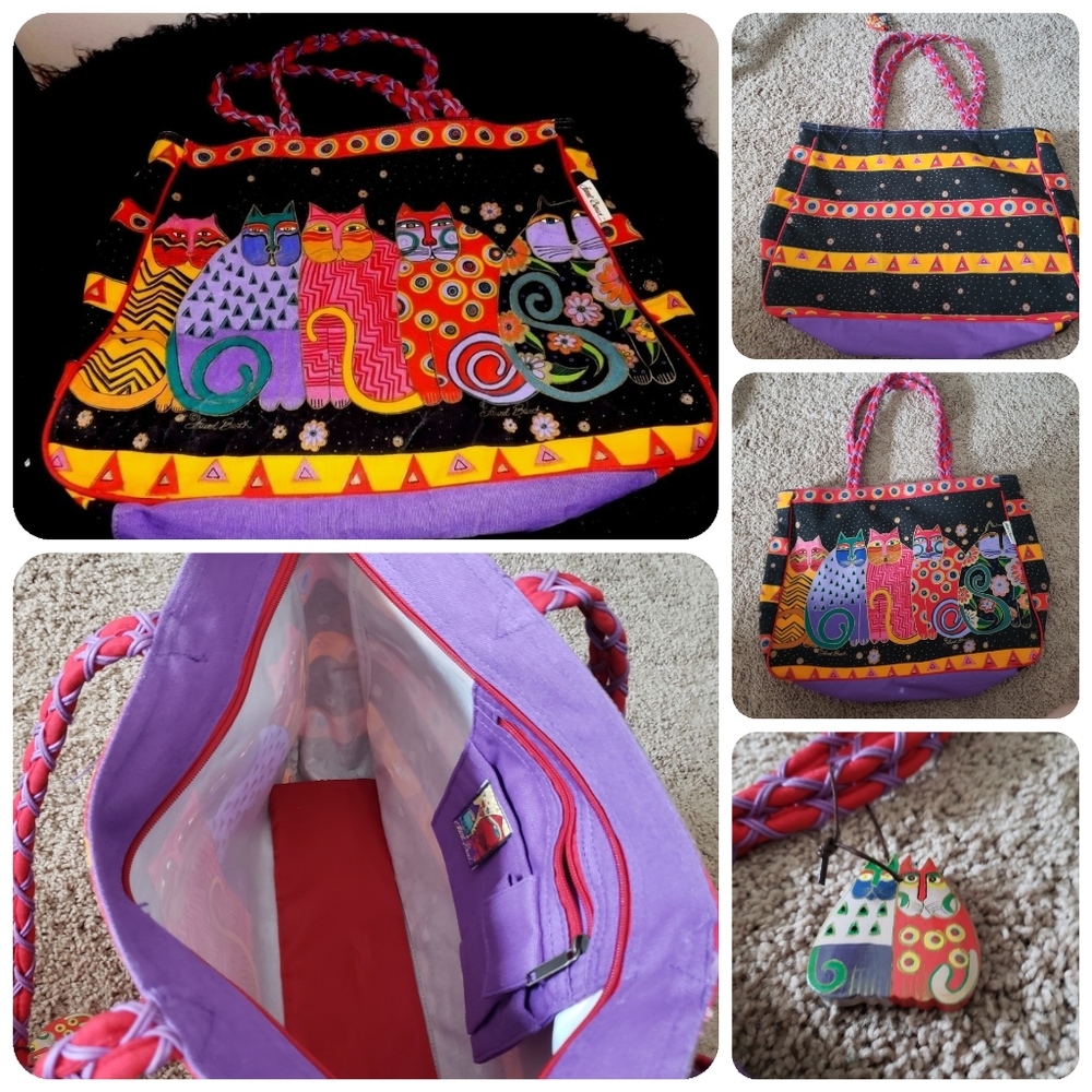 Laurel Burch Feline Tribal Tote